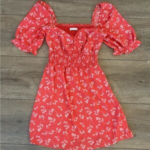 Abercrombie & Fitch Red and White floral dress